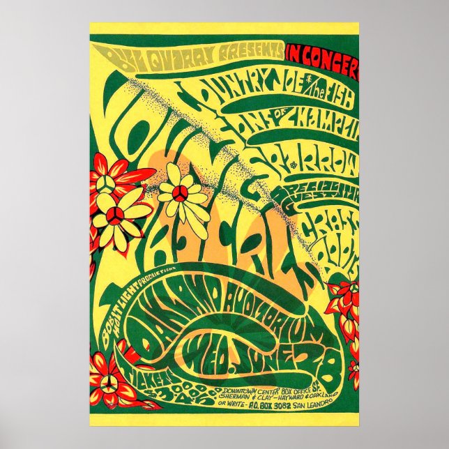 Rascals 1970s Rock Concert Poster (Frente)