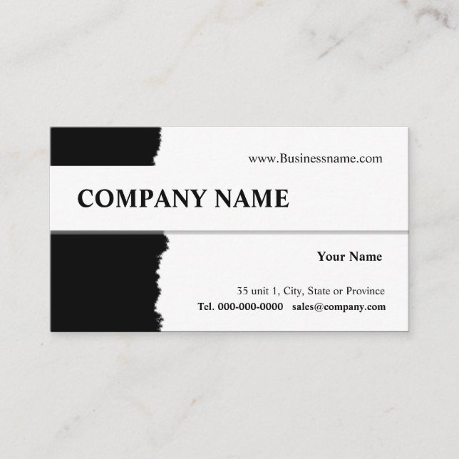 Rasgar Cartão de visita Design (Frente)