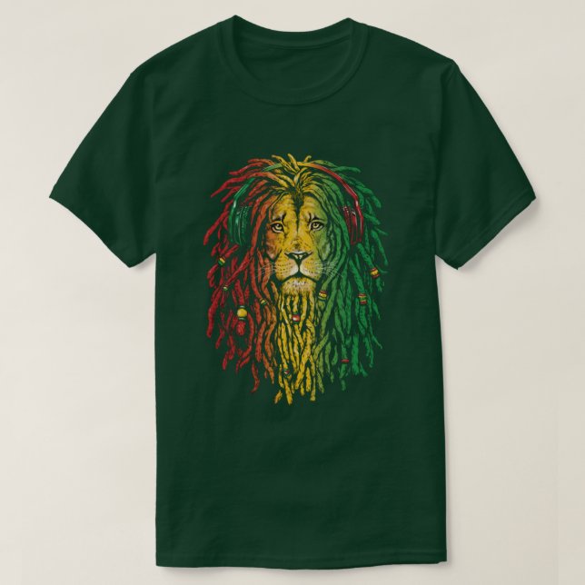 Rasta King of Zion Men's T-Shirt (Frente do Design)