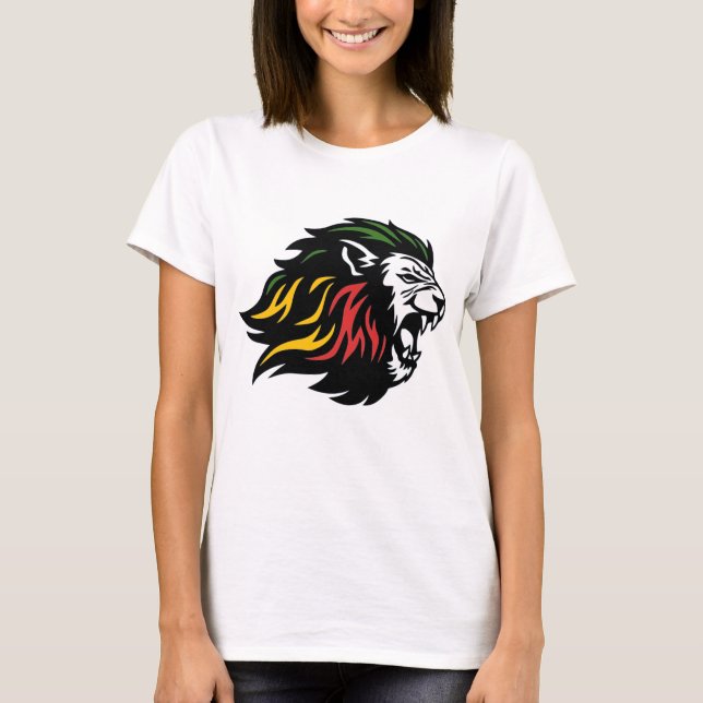 Rasta Leão de Judah T-Shirt (Frente)