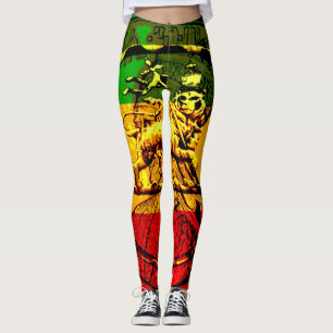 Rasta Leggings Leão de Judah Design