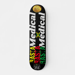 RASTA MEDICAL 7, 3/4", skateboard Deck