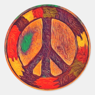 Rasta Vibe Sinal de Paz Adesivo