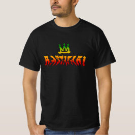 Rastafari Distorcionou Cores Rasta Reggae T-Shirt