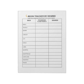 Rastreador de Lua Bloco de notas