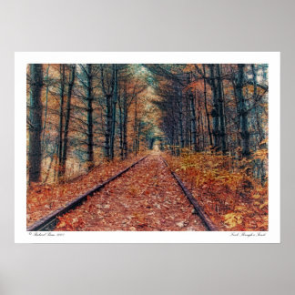 Rastrear através de um Poster de floresta