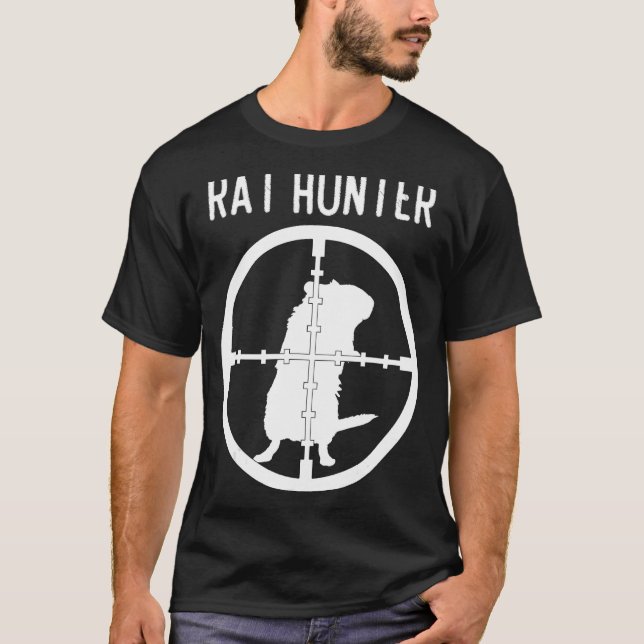 Rat Hunter T-shirt - Mouse Control Expert Tee (Frente)