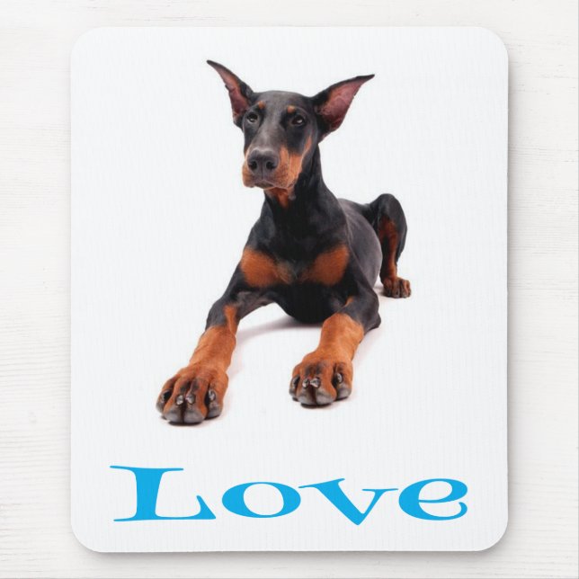 Ratinho de Mousepad Doberman Pinscher (Frente)