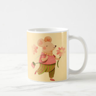 Rato Alegre em Flor - Caneca de Café Caprichosa
