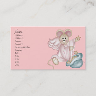 Rato Anjo com Cartão de visita de Saco de Estrelas