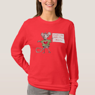 Rato bonito do t-shirt dos namorados