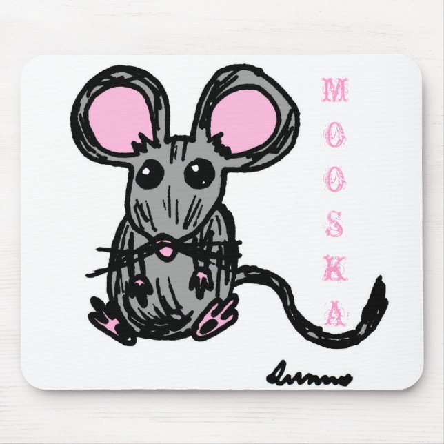 Rato bonito Mousepad de Mooska (Frente)