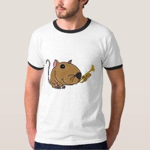Rato DU que joga uma camisa da trombeta
