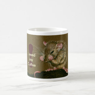 Rato eu preciso minha caneca de café