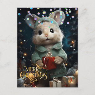 Rato Fofo. Parabéns. Cartão postal