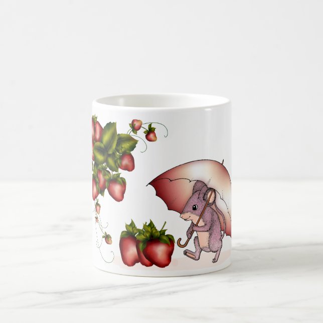Rato pequeno com caneca da morango (Centro)
