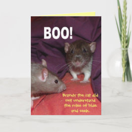 ratos falando cartão de saudações personalizável