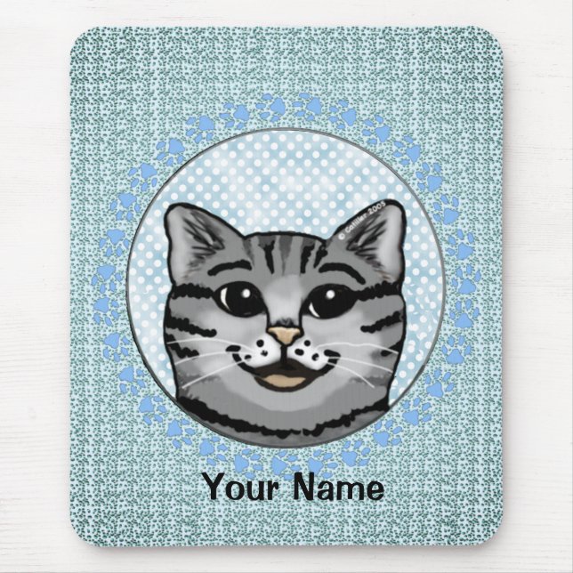 Ratozy Rosto de Gato  Mousepad (Frente)