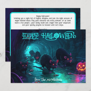 Rats 'n' Jack: Cartão de Halloween do Espetáculo d