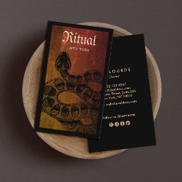 Rattlesnake Macabre Cartão de visita