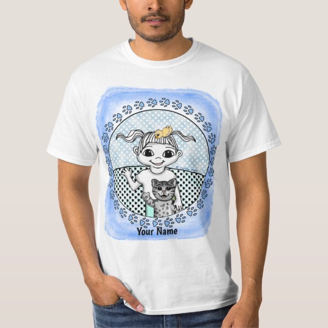 Ratzy Cat e Bitzy T-Shirt (Frente)