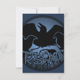 Raven Art RSVP Cartão de Arte Nativo Personalizado