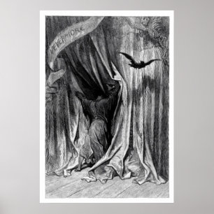 Raven de Edgar Allan Poe - Nunca mais Poster