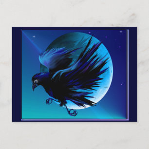 Raven e Moon_ Cartão postal