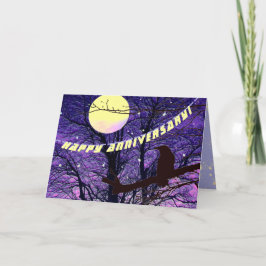 Raven, Lua, Sol, Estrelas, Cartão de Aniversário