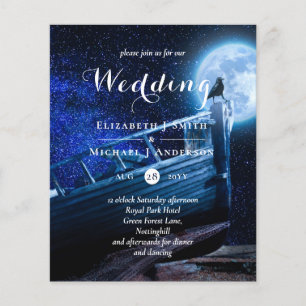 Raven no casamento do Gótico do céu escuro à luz d