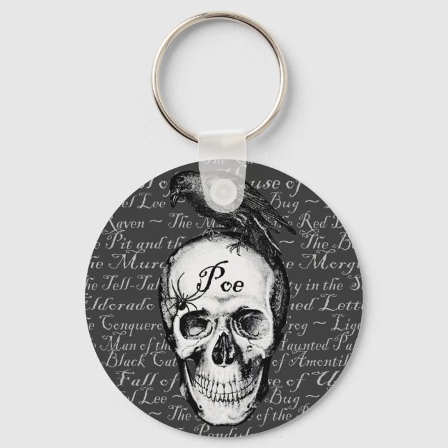 Raven Poe Chaveiro (Frente)