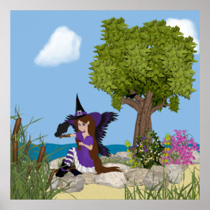 Raven Witch Faery Impressão