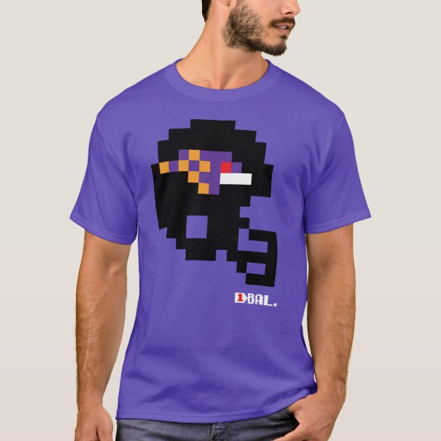 Ravens Tecmo Bowl Helmet T-Shirt (Frente)