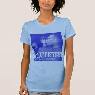 RAWdance T-Shirt Gráfico Desfocado em Azul