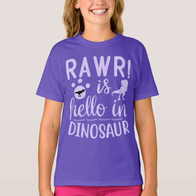 Rawr! Está Alô Na Camisa Do Dinossauro? (Frente)