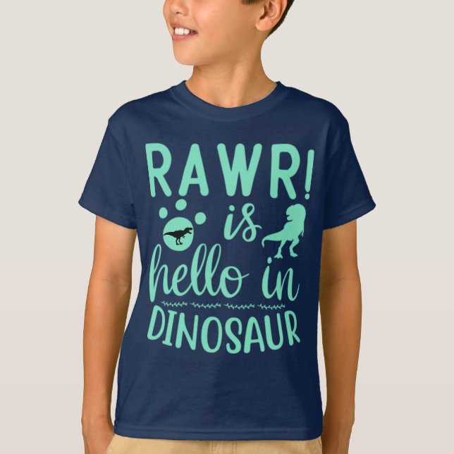 Rawr! Está Alô Na Camisa Do Dinossauro? (Frente)