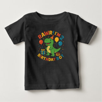 RAWR! Eu tenho 2 anos – Camiseta de Aniversário de