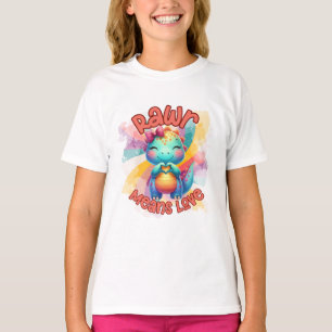 Rawr significa camisa de Namorados de amor