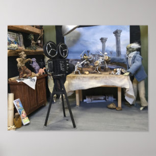 Ray Harryhausen no poster do estúdio