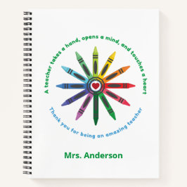 Ray of Crayons / Notebook de Apreciação de Profess