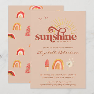 Ray of Sunshine   Convite para Chá de fraldas Boho