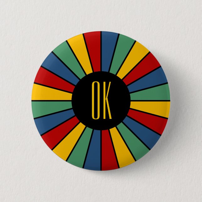 RAYS BOTON I + sua foto, texto, monograma (Frente)