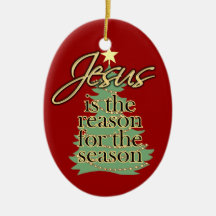 Razão de Jesus para o Ornamento Personalizado da E