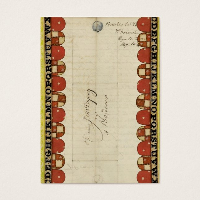 Razão de Vintagem de Borda ABC (Frente)