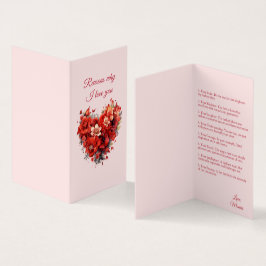 Razões porque te amo | Cartão de Dia de os namorad