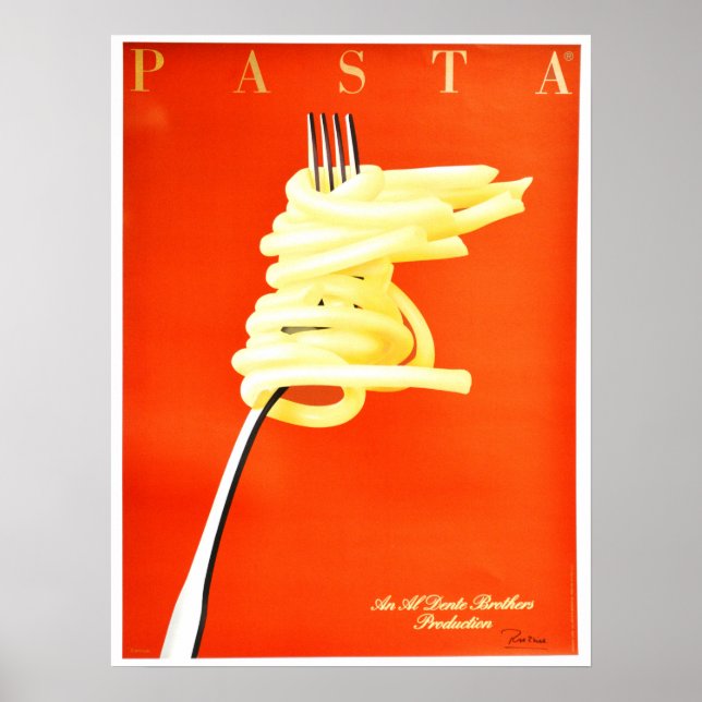 RAZZIA PASTA Al Dente Poster Art Art Style (Frente)