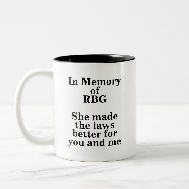 RBG Tributar caneca Feminista em Nova Iorque Difíc (Esquerda)