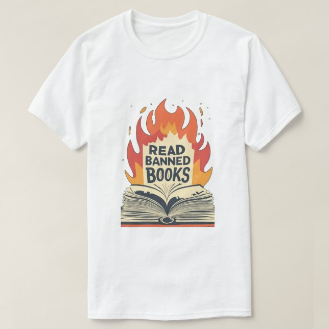 Read Banned Books - T-shirt (Frente do Design)