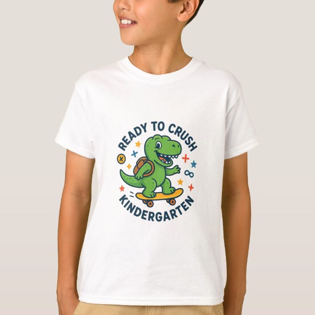 Ready to Crush Kindergarten Kids T-Shirt (Frente)