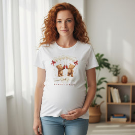 Ready to Pop Bear Baby Shower T-Shirt